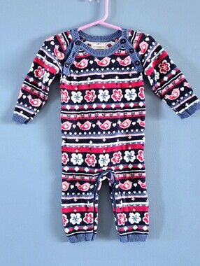Hatley Fair Isle Sweater Jumpsuit 6-12m
